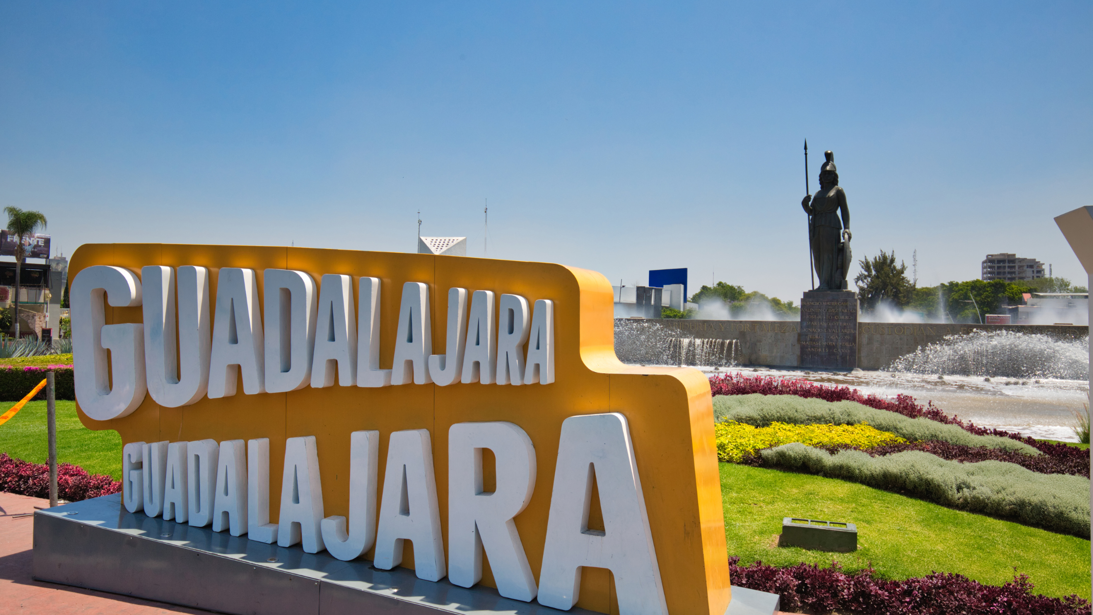 Sign of the words Guadalajara
